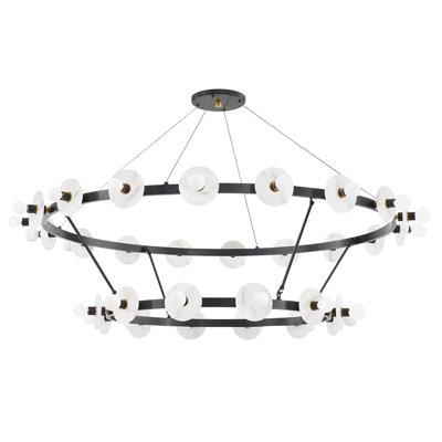 Austen 58" 30-Light Alabaster Chandelier