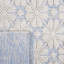 Tapis bleu / ivoire en laine tissé à la main Sharene-1765994460