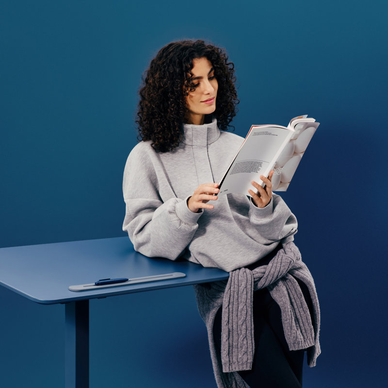  Bureau debout pliable Anydesk, Bleu