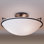 Simple Lines Bowl Semi Flush Mount