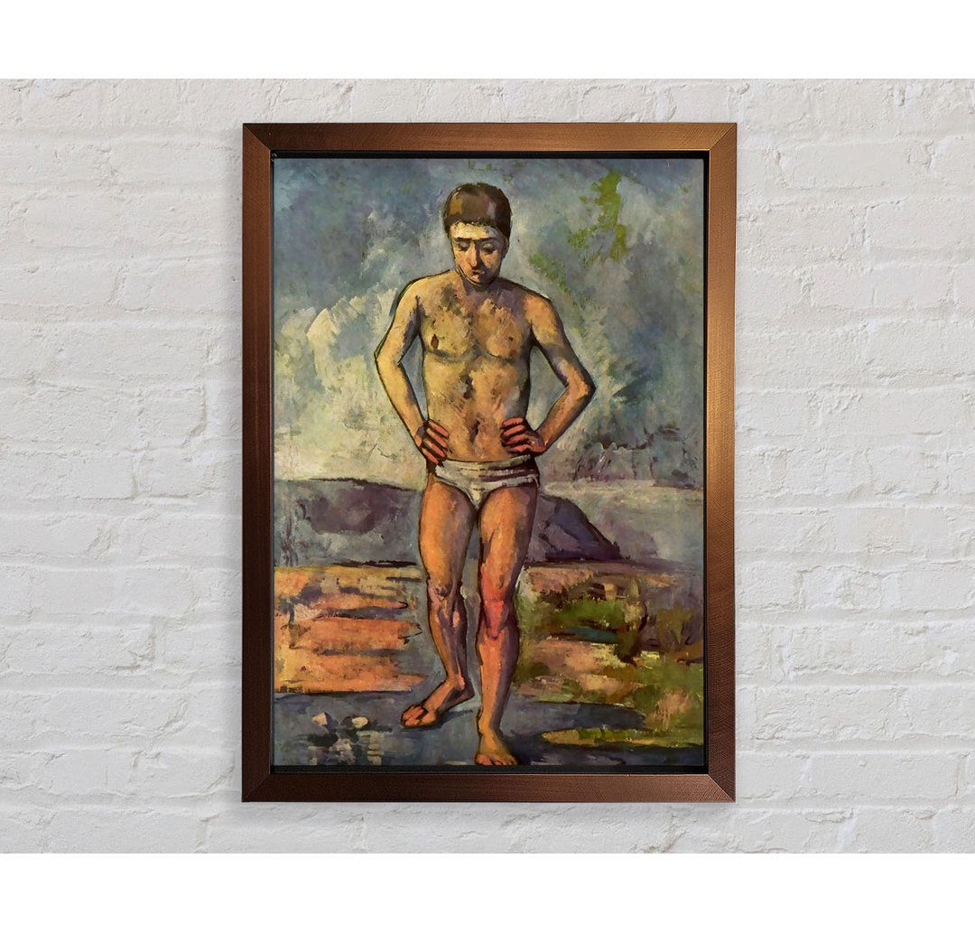 Ein Schwimmer von Paul Cezanne - Einzelne Bilderrahmen Kunstdrucke