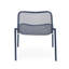 Chaise empilable de 2 pièces, art de fer bleu marine mat, détails fabriqués à la main, 26 po x 22,33 po 26 po, siège 18 po 19,5 po 12,5 pièces, technique, appliqué,