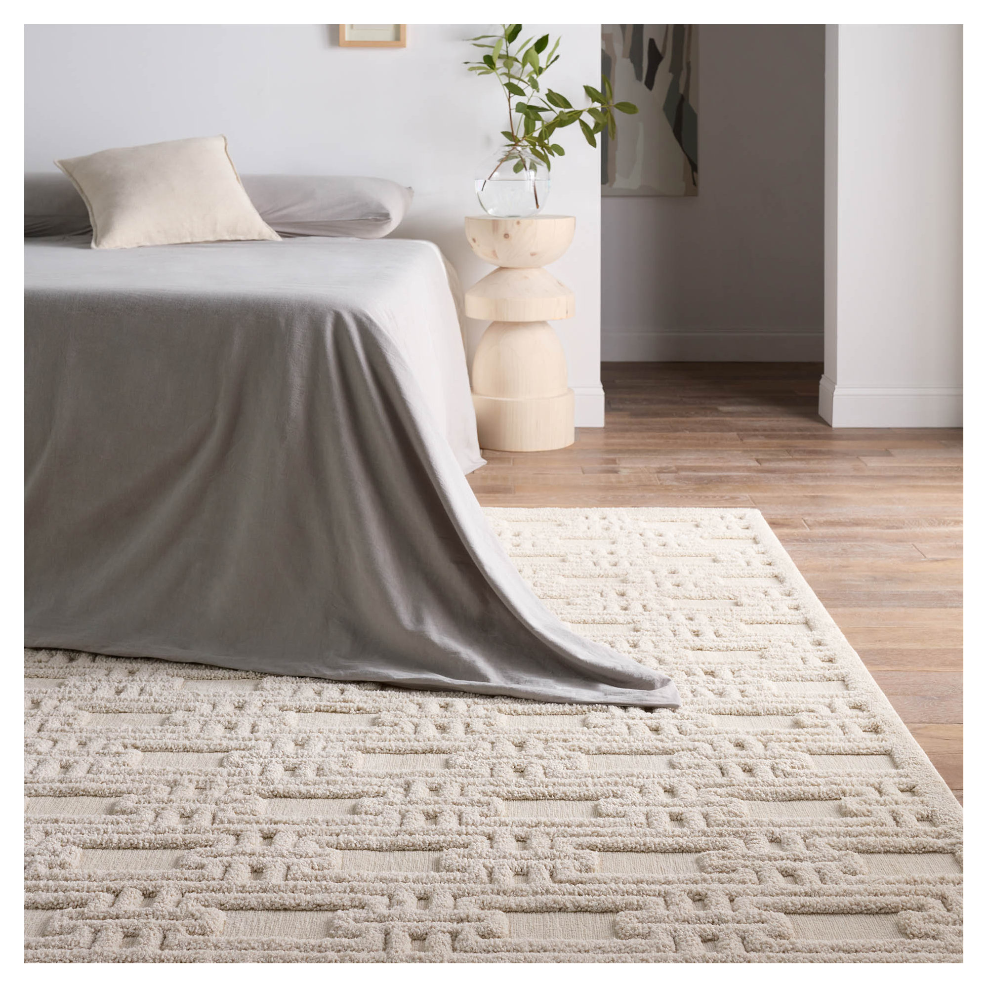 Edita Cream Rug, Rectangle 5'3" x 7'6"