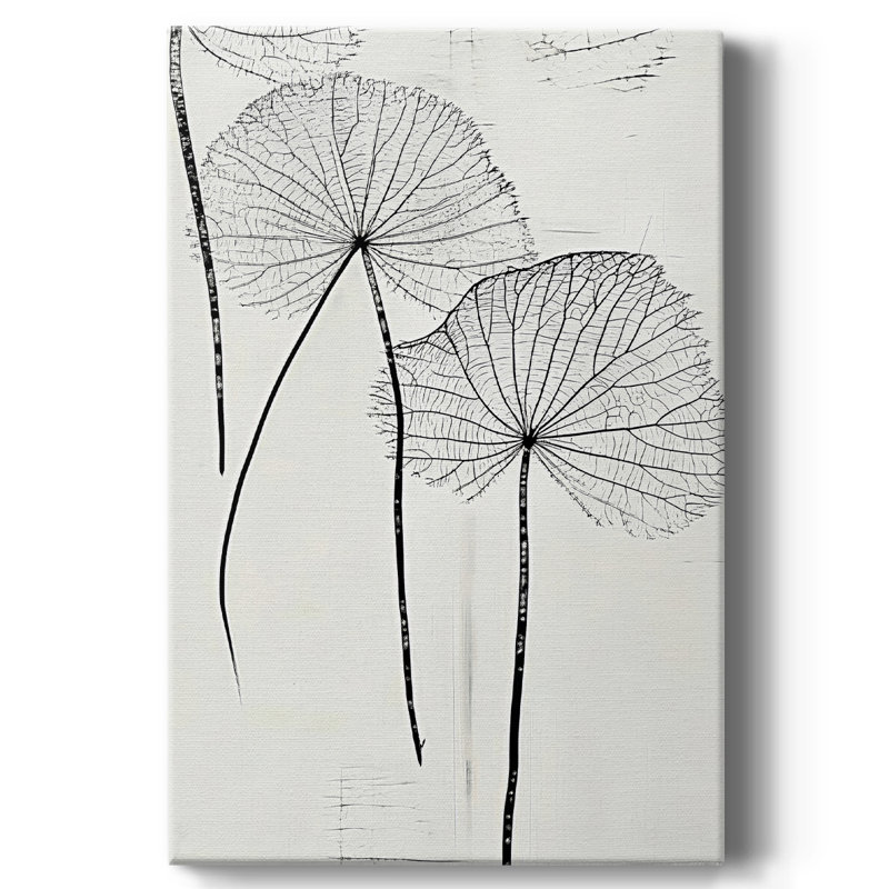 Floral sur toile tendue avec châssis XXX, H 18 po x l 12 po