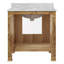 Meuble-lavabo sur pied simple 30,5 po avec comptoir en marbre de Carrare