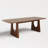 Joceline 78.7'' x 39.4" Solid Walnut Dining Table For 6-8-1893264812