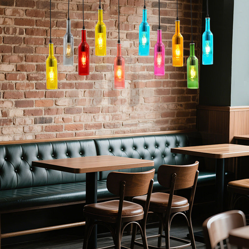 Lampe suspension en verre Creative, 10 lumières