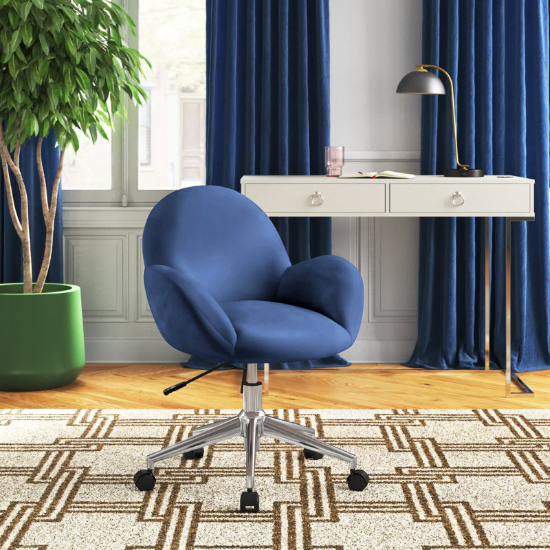 Chaise de travail Collin, bleu