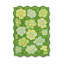 Tapis vert tissé à motif floral lavable Mosso-1228564388