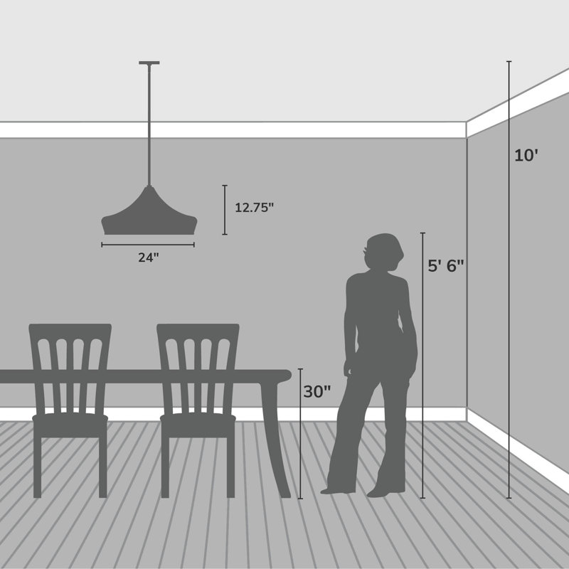 Hunter Cambria 3 Light Extra Large Pendant Ceiling Light Fixture
