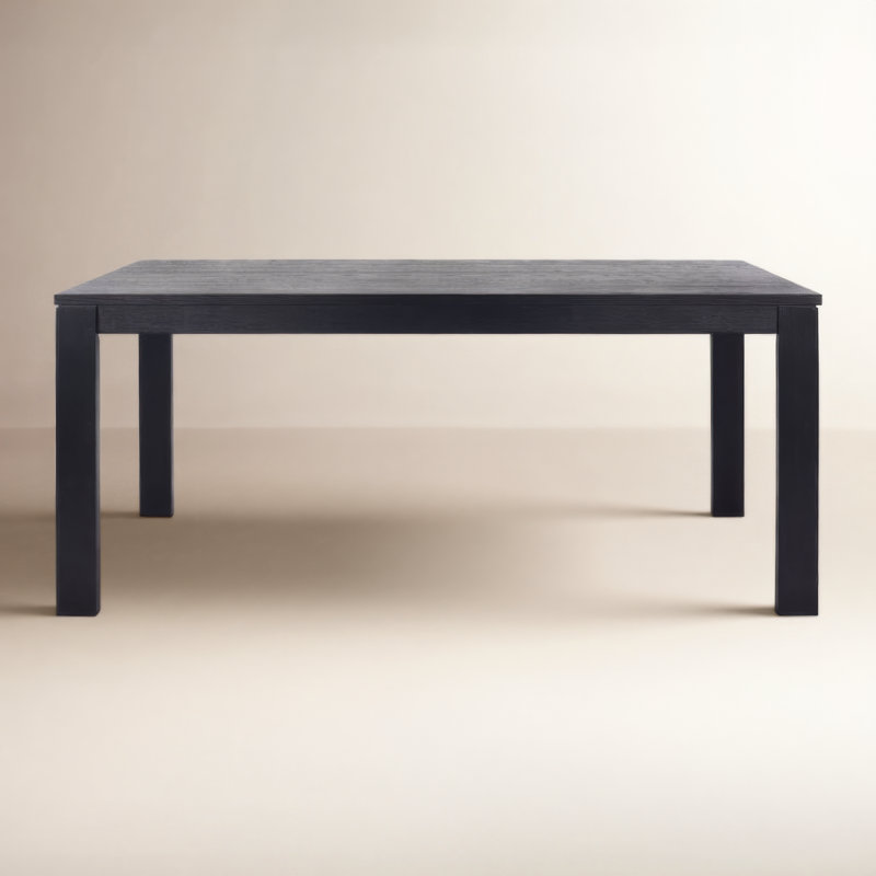 Trudie 70" Dining Table, Black, 30"H x 70"L x 40"W