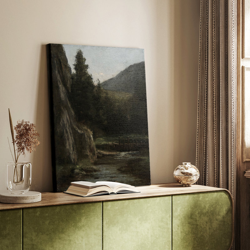 Paysage rétro CXLVI - galerie enveloppée Cavas, H 60 po x l 40 po