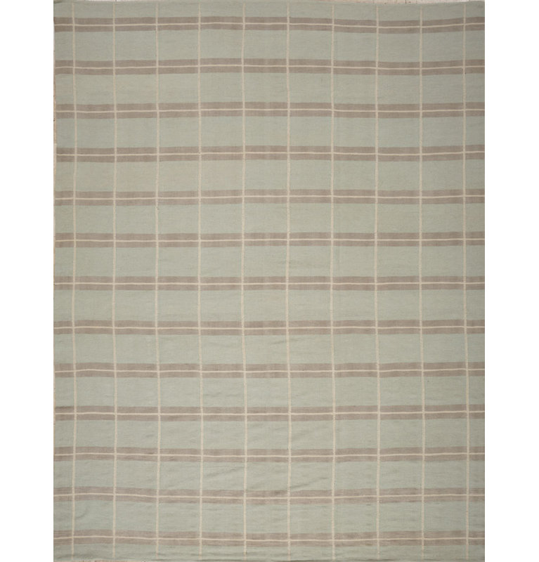 Geometric Area Rug in Gray