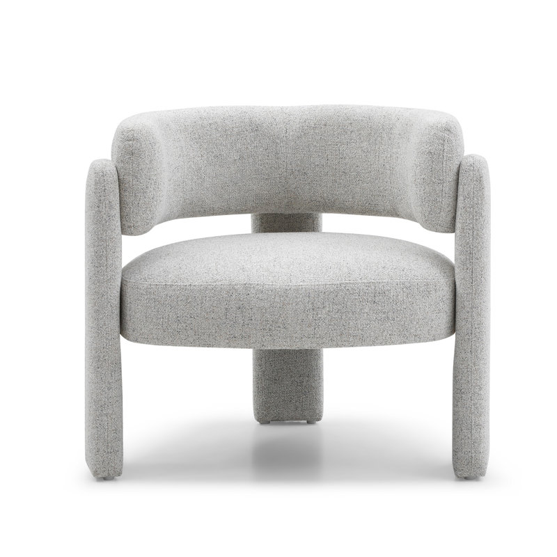 Upholstered Accent Chair, Beige, 72cm H x 84cm W x 71cm D