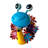 Solar Lighted Snail Statue with Flower Body