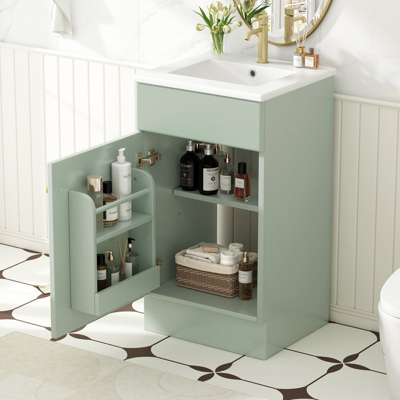Hawi 18" Bathroom Vanity, Light Green