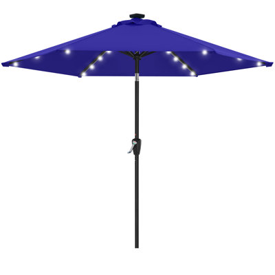 Cutshall Lighted Tilt Market Umbrella