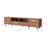 Modern TV Stand With Drawers & Open Shelves – Walnut Finish