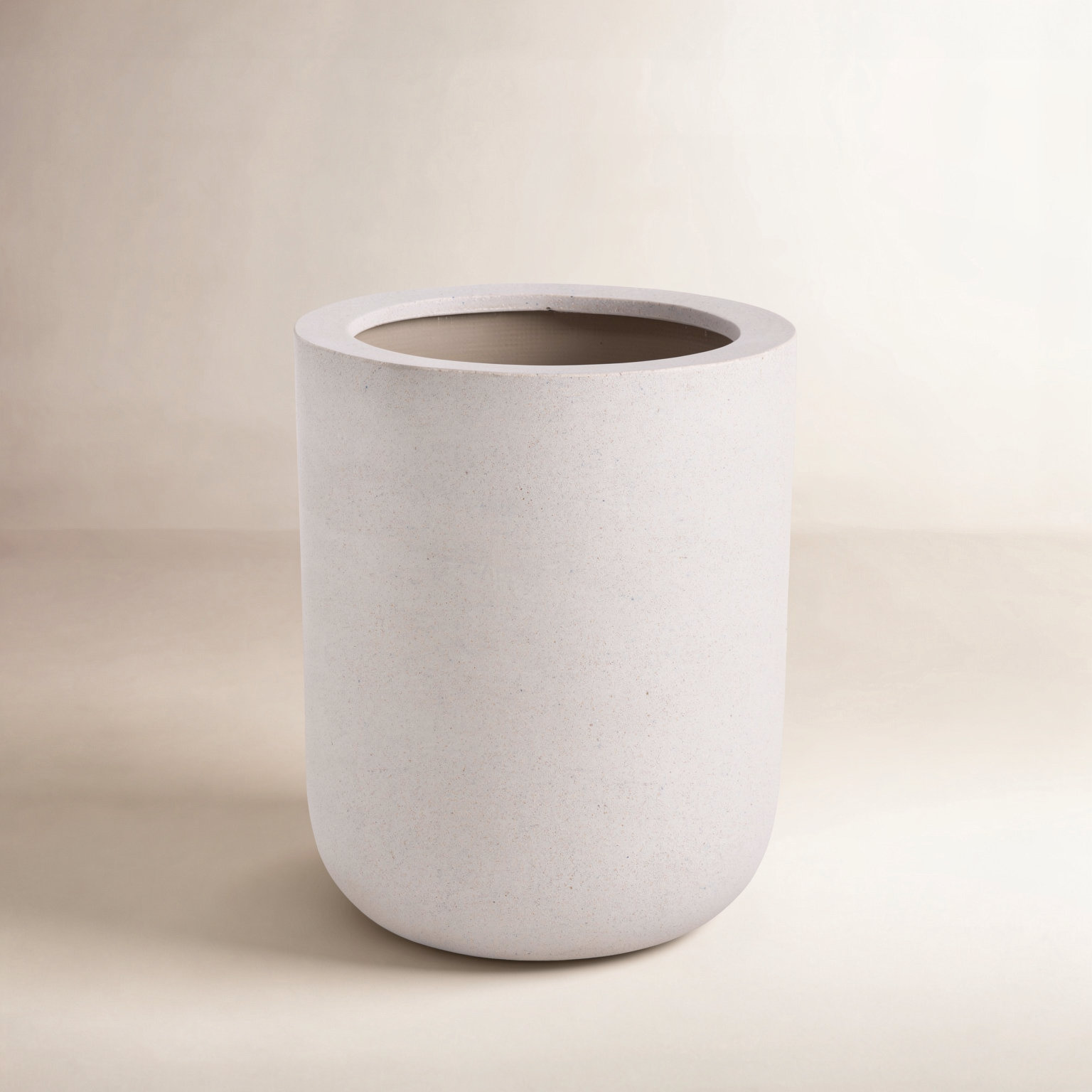 18" Pot Planter, Beige
