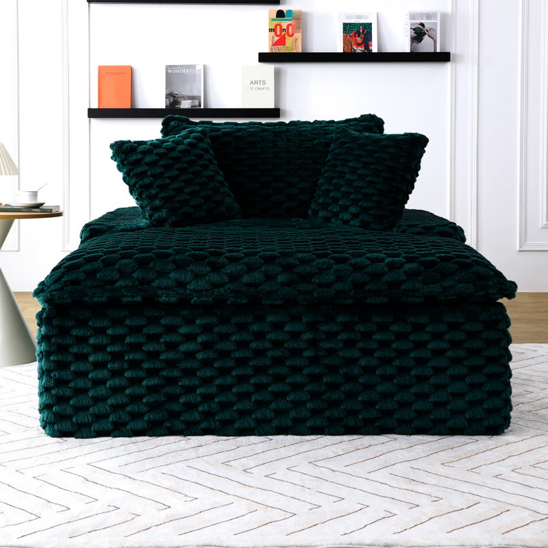 51 pouces pour de multiples cas de figure, avec dossier profilé, deux coussins, trois choix de couleurs, un cadre confortable avec une structure en éponge, un sommeil et un repos convenables,