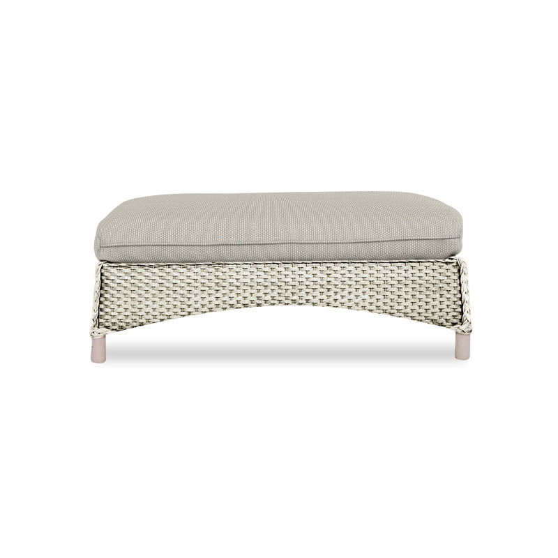 Mandalay Outdoor Ottoman, Demo Skyway, Linen