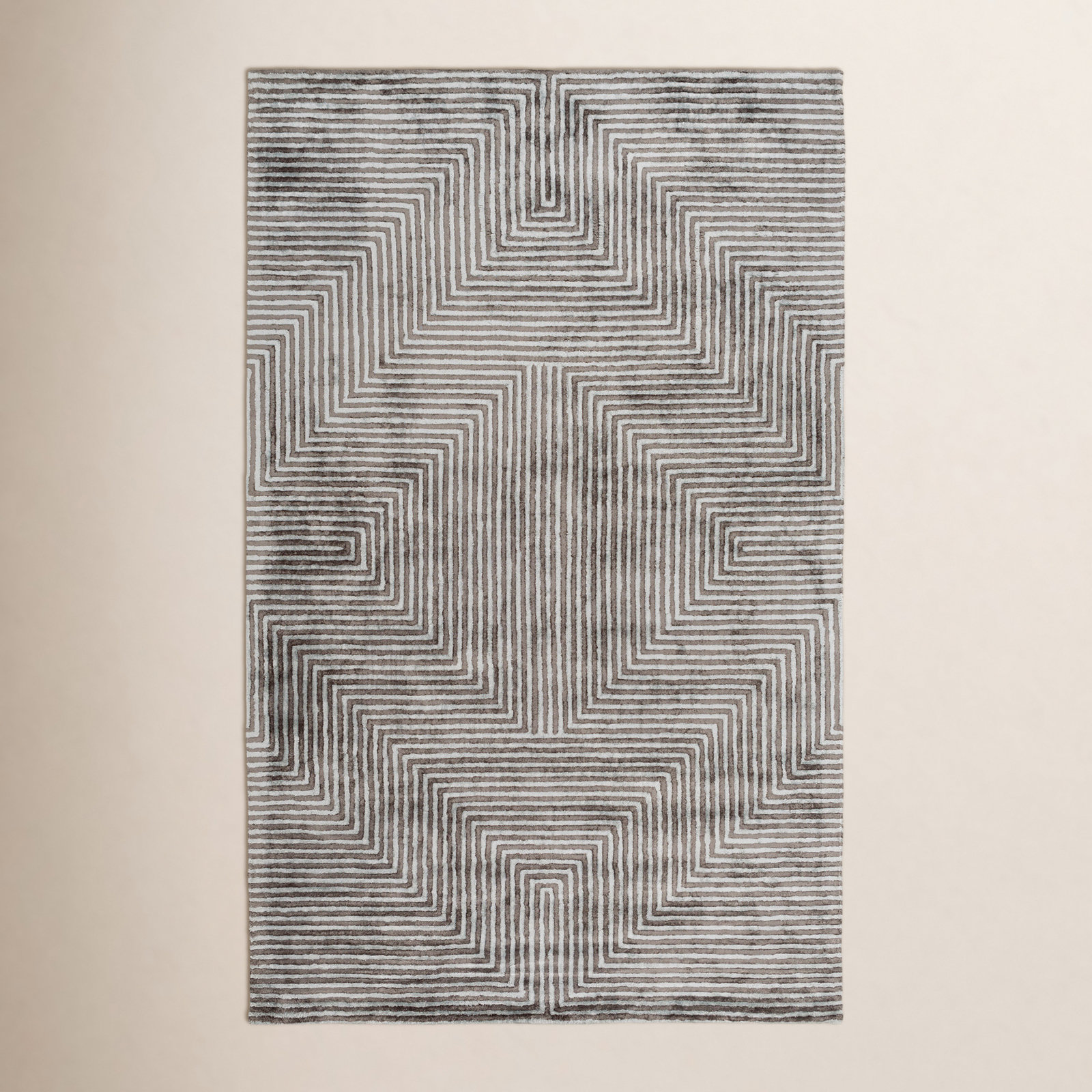 Balos Hand-Tufted Geometric Viscose Rug, Rectangle 8' x 10'