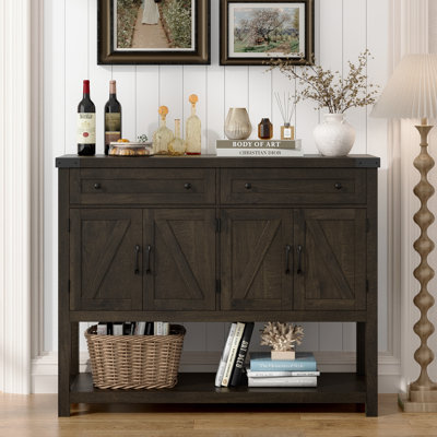 Darius 47.2" W Console Table with 2 Drawers and 2 Double-Door Cabinet