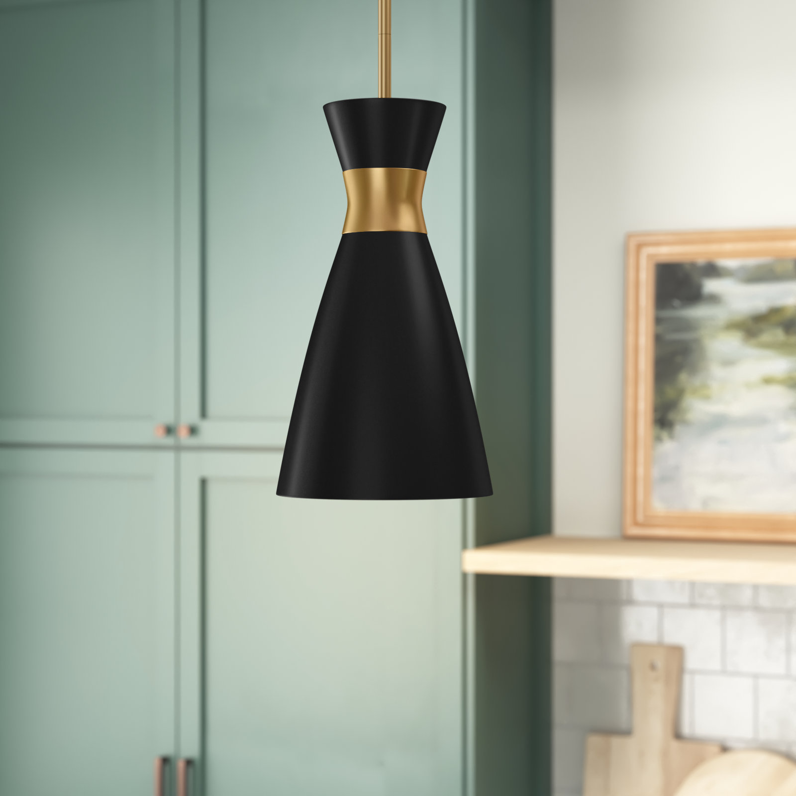 Agata Single Light Metal Dimmable Pendant
