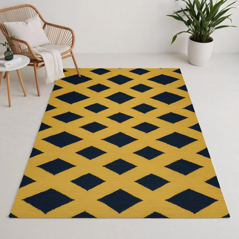 Trellis Brown Indoor and Outdoor Area Rug, Rectangle 3' x 5'