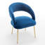 Chaise avec accoudoirs en velours Lokelani-1936702233-1908243603
