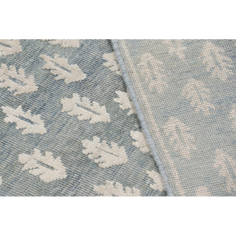 Handmade Kilim Silk and Wool Floral Area Rug, Rectangle 4' x 6'