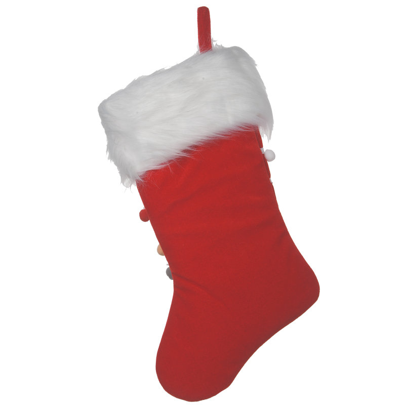 Chaussette de Noël en velours rouge 19 po The Store Aisle®