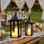 2 Pack Iron Candle Holder Hanging Candelabra for Home Decor