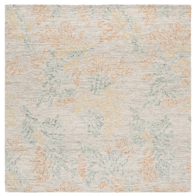 Jardin Hand Tufted Wool;Cotton Floral Indoor Rug