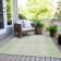 Machine Washable Indoor/Outdoor Xhevrie Sage Rug