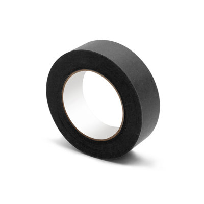 FHC BKT1 SGS Black Masking Tape 1" x 180 ft Roll
