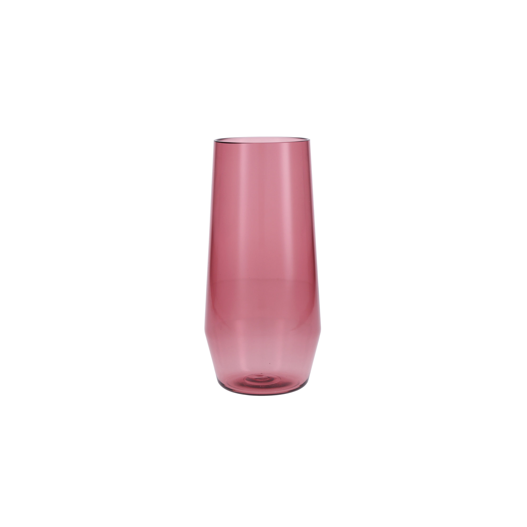Fortessa Sole Outdoor Shatter Resistant BPA Free Premium Copolyester Plastic Drinkware 6 Pack, Terra Cotta Orange, Stemless Wine Glass