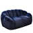 Velours bleu foncé