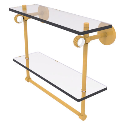 Tablette flottante 2 pièces avec barre à serviettes Clearview