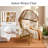 Outdoor & Indoor Wicker Egg Chair With Thick Cushion-383084895-383084894