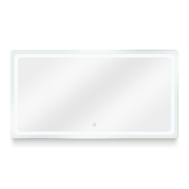 Miroir de meuble-lavabo mural moderne et contemporain à DEL Porphyrion, l 72 po x H 38 po
