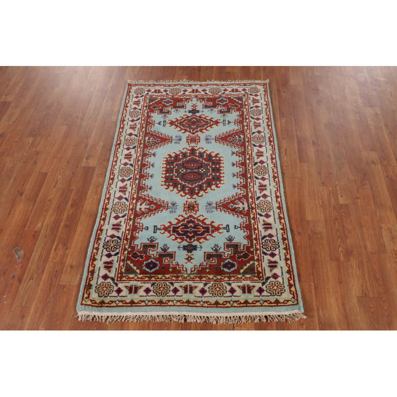 Tapis traditionnel indien clair 3 x 5