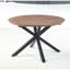 Table basse à conception extensible, plateau et pieds en métal, 120/160 / 200X120x75cm, couleur noyer, option d'assemblage, palette de couleurs, processus facile