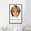 Princesse Diana, reproduction d'art sur toile encadrée élégante, toile tendue 1P