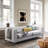 Enigma Upholstered Comfortable Sofa with Channel Tufting, Armrest, Metal Legs-88421996