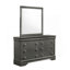 Ensemble de chambre double 4 pièces avec tête de lit à DEL en bois gris Blaze-1899226845-1899226842