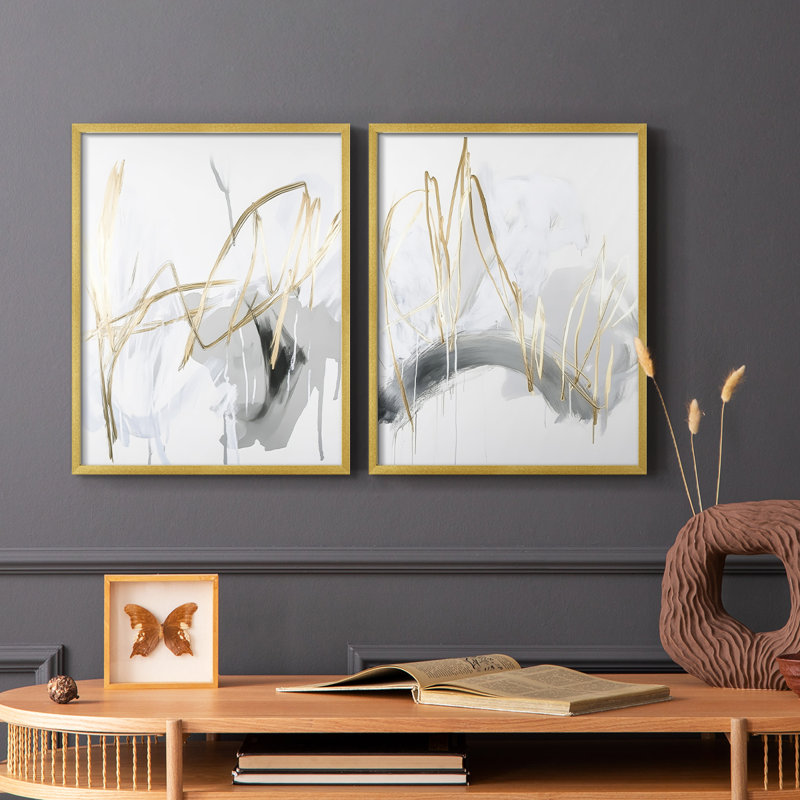 Série ABSTRACT DCCxxv - reproduction encadrée de qualité supérieure - prête à être accrochée - aucun clou requis - aucun clou requis