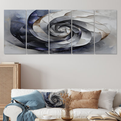 Cybera abstrait cosmique vortex III - spirales abstraites - art mural moderne
