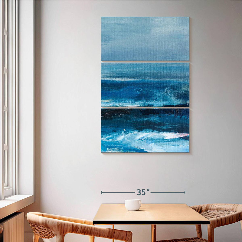 Avery Inverted Horizon Abstract, 65" H x 42" W