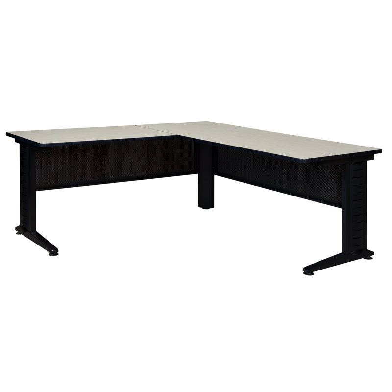 Nevjana Fusion L-Shaped Desk Shell, Érable, H 29 po x l 72 po x P 72 po, 42 po